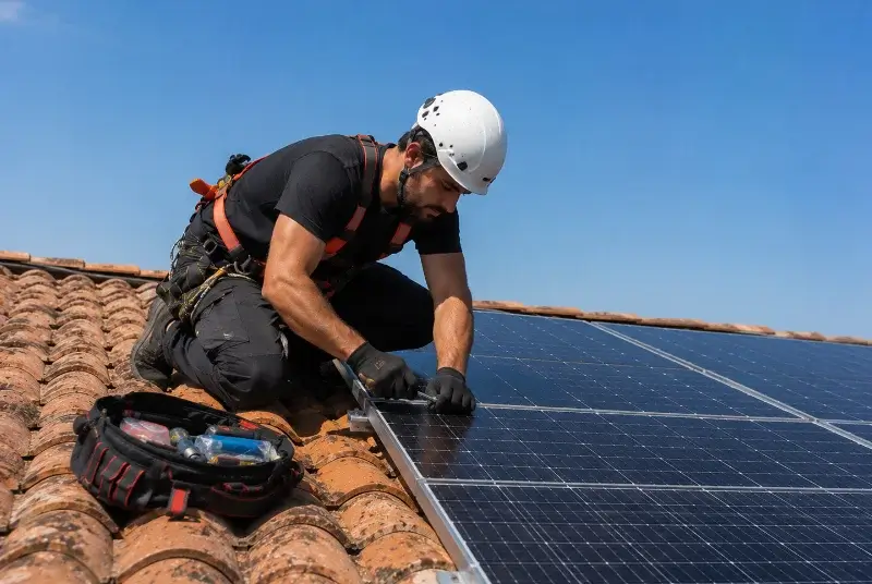 Maintenance et monitoring de panneaux solaires à Sévérac